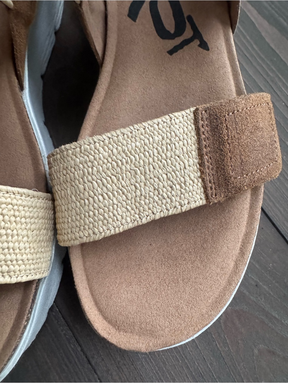 OTBT Nova Platform Wedge Slingback Natural Fiber Sandals Women’s 7.5 Tan EUC - Picture 12 of 16